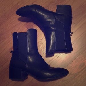 Zara Black leather boots